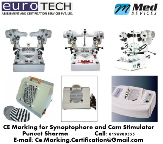 CE Marking for Synoptophore and Cam Stimulator